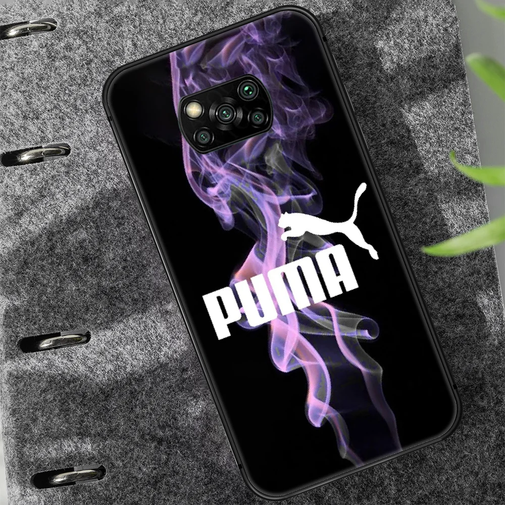 

Sports leopard brand puma Phone case Cover Hull For Xiaomi Mi A2 A3 8 9 9T Note 10 Se Lite Pro black Coque Soft Hoesjes 3D Cell