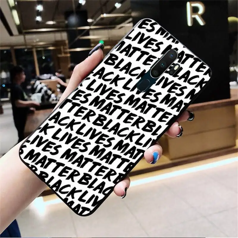 

PENGHUWAN Black Lives Matter Customer Phone Case For Oppo A5 A9 2020 Reno2 z Renoace 3pro Realme5Pro