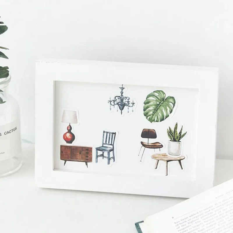 46 шт./кор. зеленая растительная Наклейка С КАКТУСОМ дневник Kawaii планировщик для