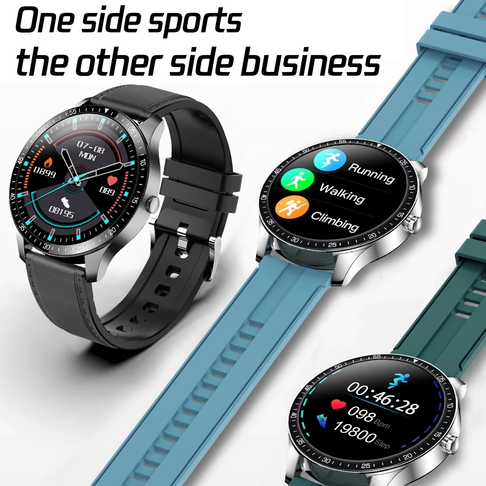 

Brand Smart Watch Bluetooth Call Men Pedometer Watches Full Touch Sports Fitness Tracker BP Heart Rate Smartwatch Supports Phone