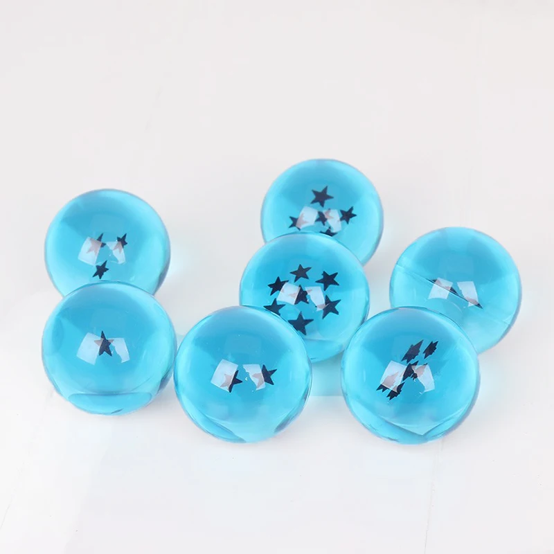blue ball 15 см Dragon Ball Shenron figulas прикроватная лампа Dragon Ball Z рисунок ночной Светильник Shenlong+ 7 шт 3,5 см шарики+ акриловая полка DBZ - Цвет: blue ball