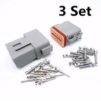 3 sets kits twelve pins male female auto connector plug deutsch seal waterproof