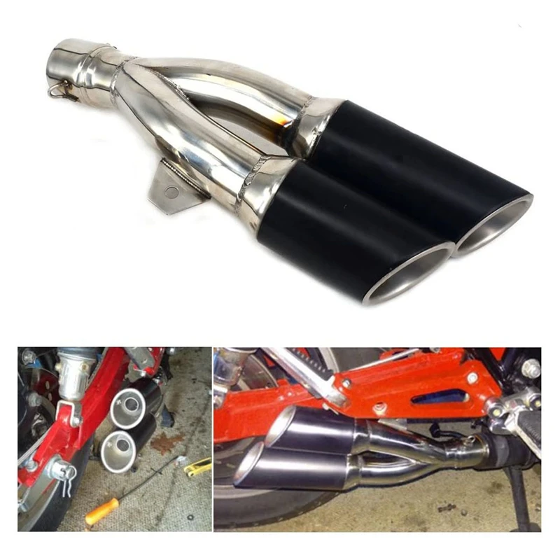 Слип на выхлопной 1 5-2 впускной мотоцикл двойной Выпускной глушитель для грязи