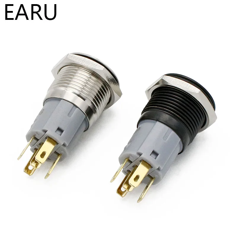 Водонепроницаемый металлический кнопочный переключатель светодиодный оксид