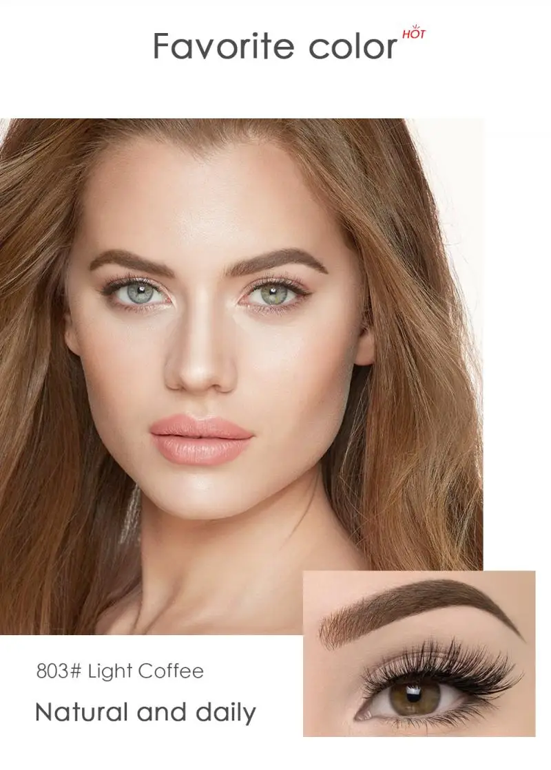 

5 Color Eyebrow Pencil Makeup Natural Long Lasting Not Blooming Double Ended Eyebrow Pen Waterproof Sweatproof TSLM1