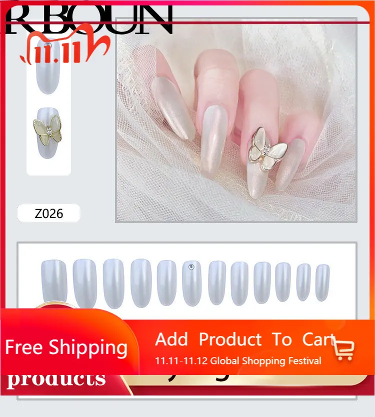 

Fake Nails Press on Nail Long Glue Supplies for Professionals Tipsy with Tips Coffin Art Stick Clear False Full Cover Artificial