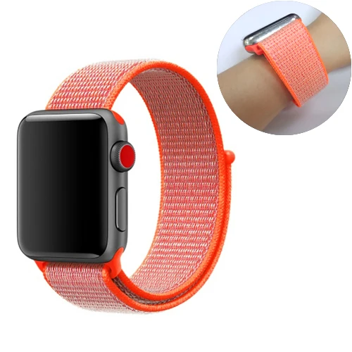 22 Ремешок для спортивных часов для apple watch, ремешок 42 мм, 38 мм, версия apple watch 5/4/3/2/1 наручных часов iwatch, ремешок 44 мм 40 мм двухслойный нейлоновый переплет ремешок для часов - Цвет ремешка: 22