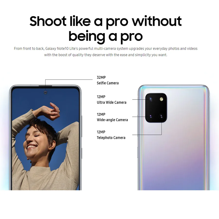 Глобальный Samsung Galaxy Note10 Lite SM N770F/DS Dual SIM мобильный телефон 6 7 &quot8 Гб оперативной