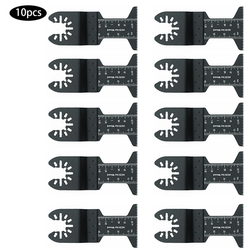 

10PCS 44MM Multitool Oscillating Blades Quick Release Saw Blades Cutter for Wood Plastic Soft Metal Cutting Power Tools
