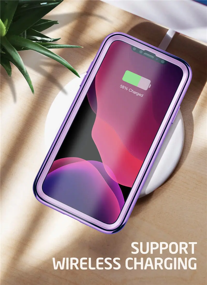 Чехол для iPhone 11 6,1() SUPCASE UB электро-металлический гальванический+ Гибридный чехол из ТПУ с встроенным защитным экраном