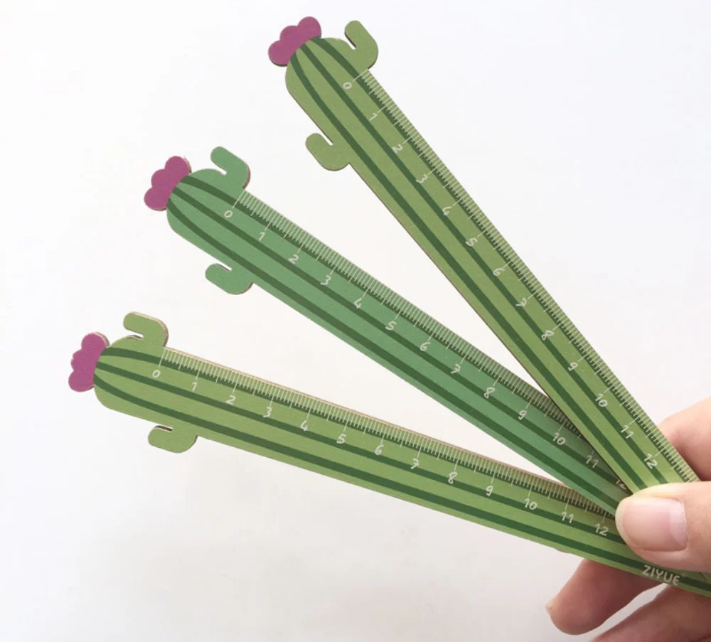 15 см кактус растительный деревянный линейка стационарный аксессуар школьные