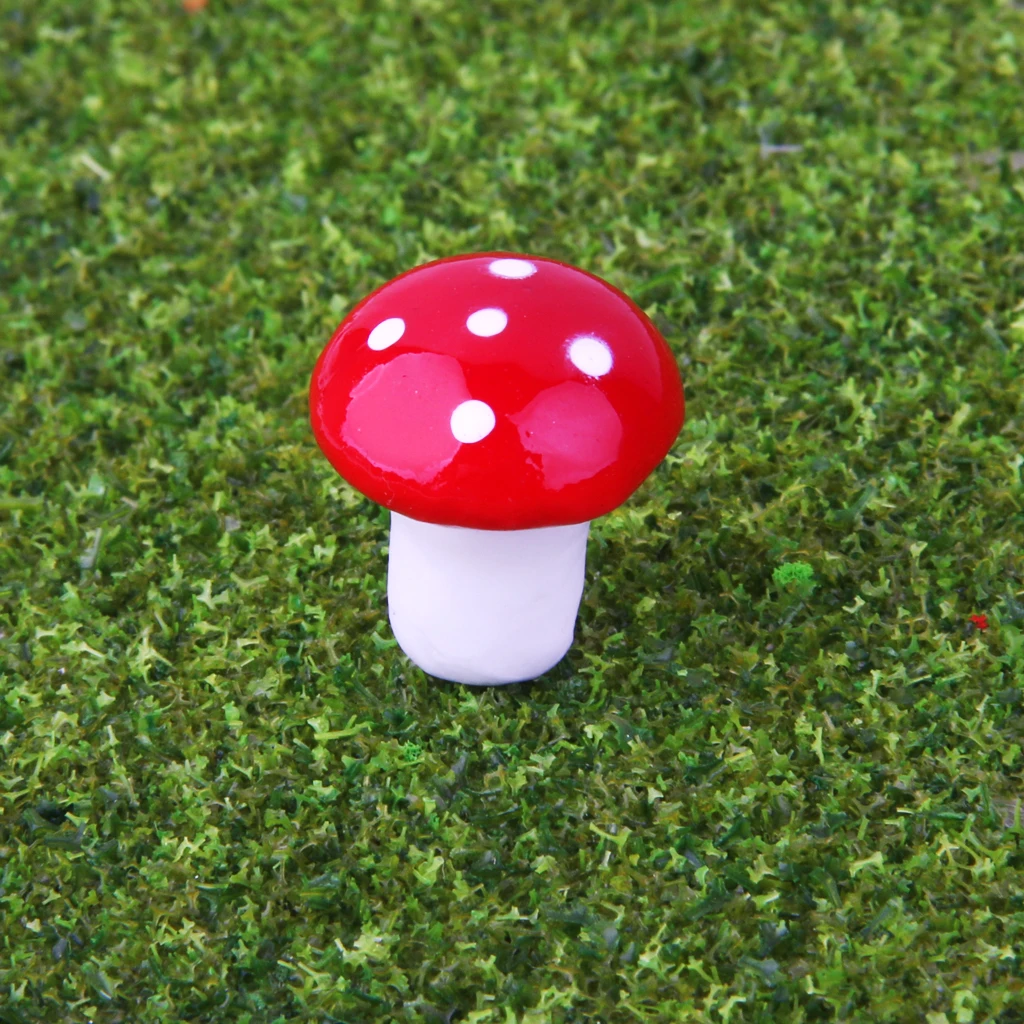 

100pcs Miniature Dollhouse Fairy Garden Landscape Foam Mushroom - Multicolor