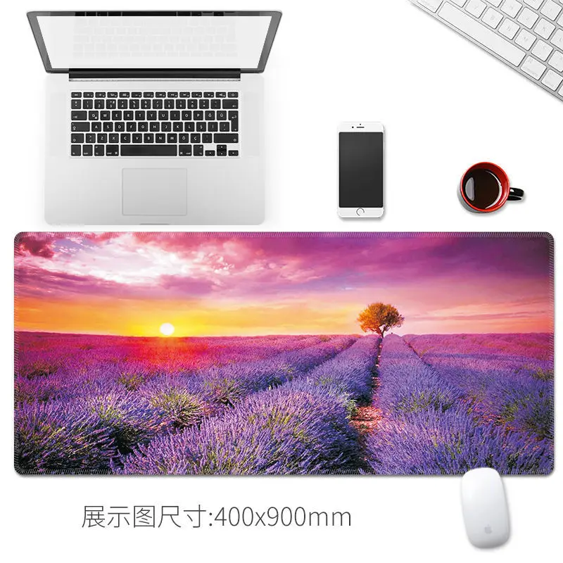 

Candy Color Anime Landscape Rubber Mouse Durable Desktop Mousepad Large Mouse Pad Keyboards Mat Gaming Desk Desk Mats