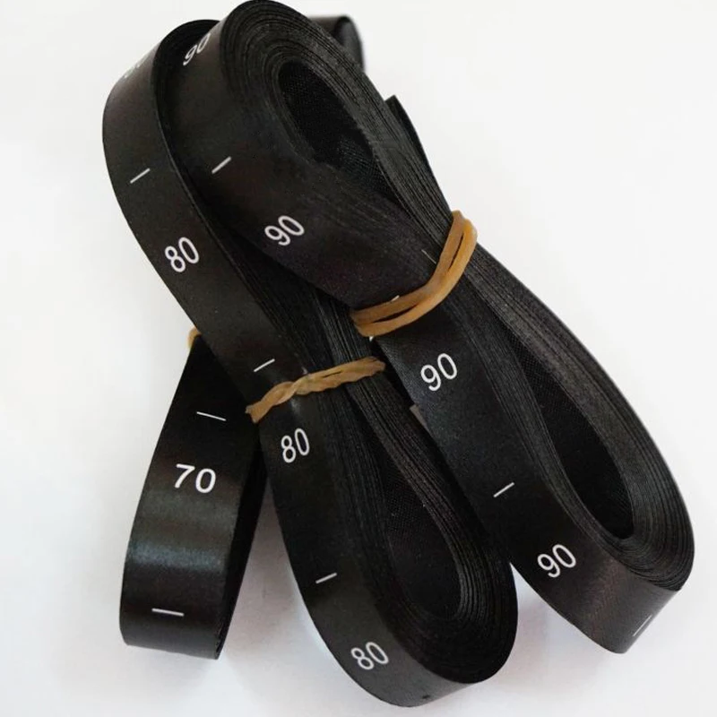 Атласная этикетка размеров с принтом 500 шт./лот атласная ткань бирками этикетки