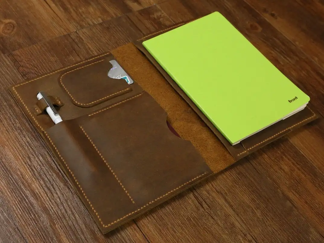 A5 Moleskine Agenda кожаный чехол для записной книжки портфель/потертая кожа мини-Обложка для IPad/путешествия кожаный Чехол Органайзер