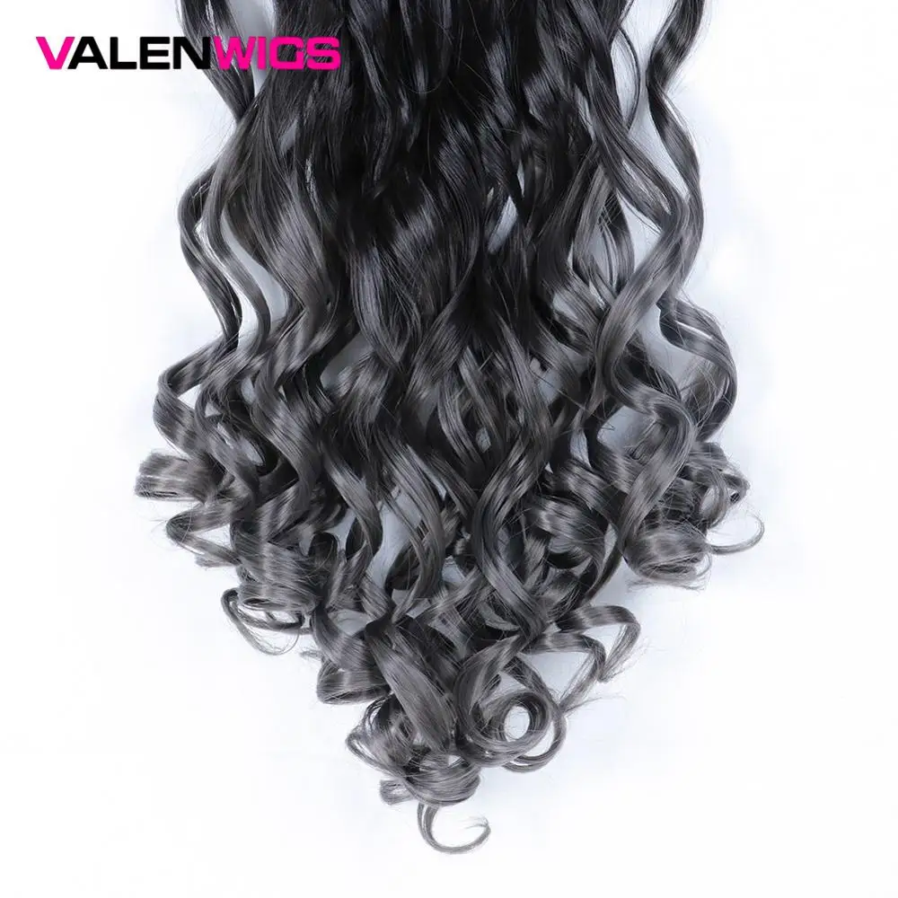 Волнистые синтетические волосы для наращивания Valenwigs 7 шт./компл. 22 &quot130 г