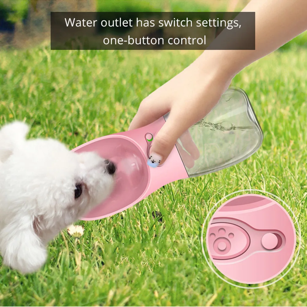 Портативная Питьевая бутылка для воды собак и кошек походная миска товары