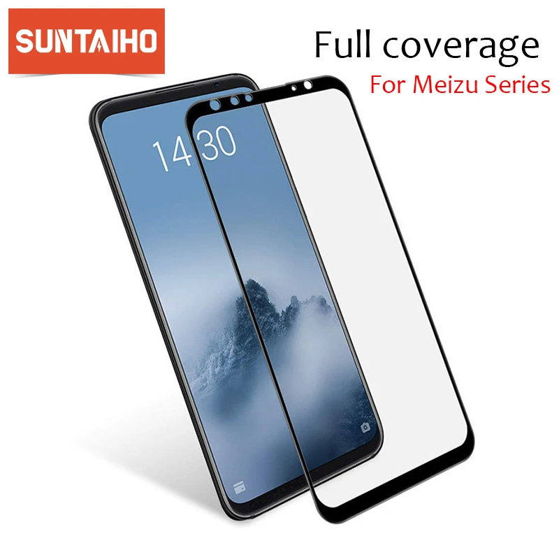 Suntaiho 9H полное покрытие закаленное стекло для Meizu 16th 16thPlus Защита экрана Pro6 E3