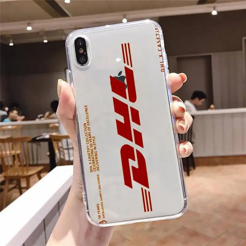

Hot DHL Express 50th Anniversary Edition Label Phone Cases Transparent soft For iphone 6 6s 7 8 11 12 plus mini x xs xr pro max