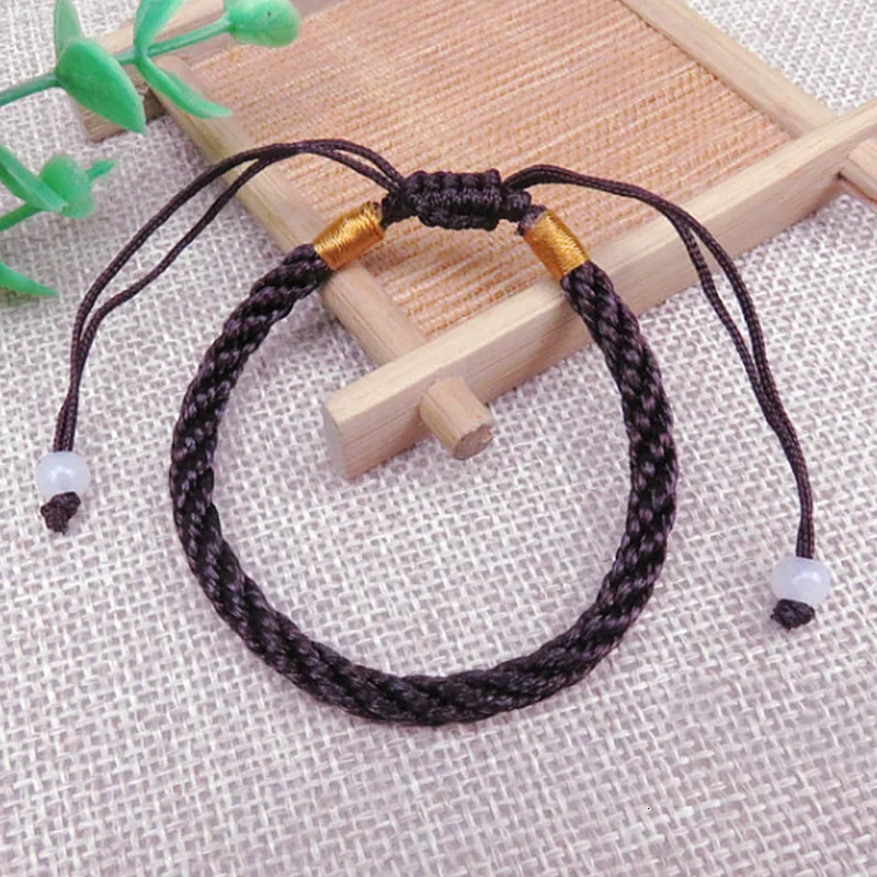 2019 New Arrival Allergy Free Adjustable Hot Sale Seaside 1PC Red/Black/Coffee Exquesite Handmade Knit Lucky Bracelet Wedding | Украшения и