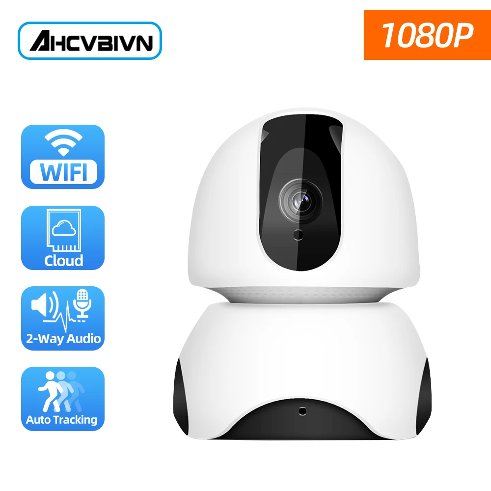 

1080P HD Smart Home Security IP Camera Two Way Audio Wireless Mini Camera Remote Monitoring Motion Detection TF/Cloud Storage
