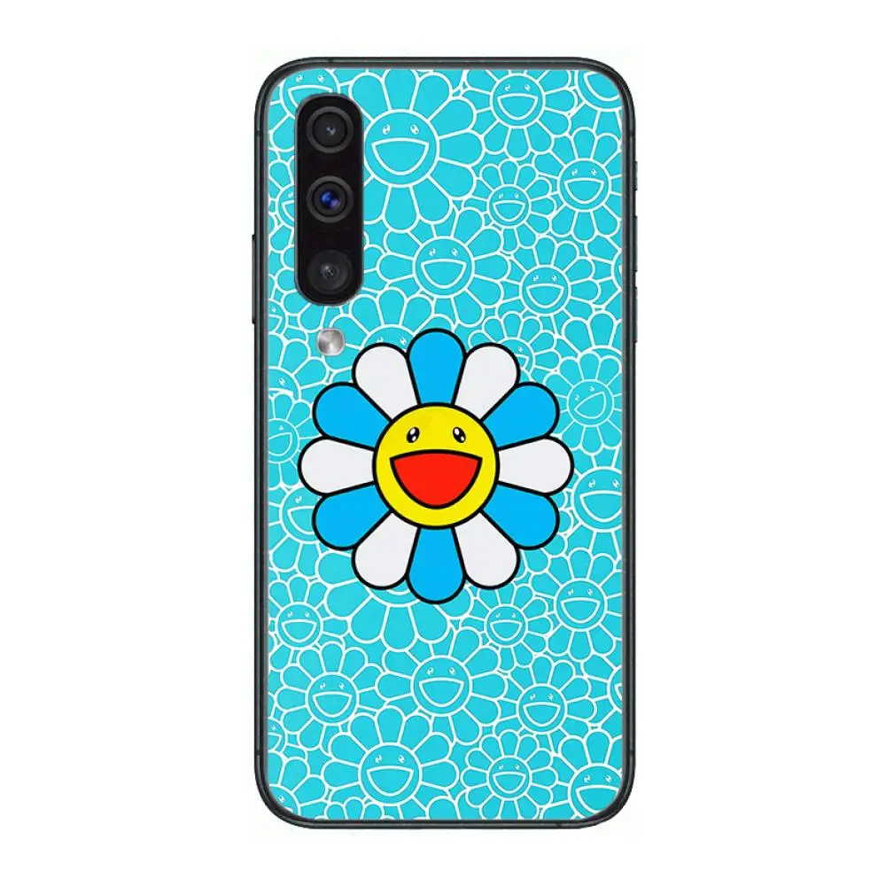 

Cartoon sun flower case Phone Case Hull For Samsung Galaxy A 3 5 6 7 8 9 E 2018 Plus 2017 E S Black Shell Art Cell Cover TPU