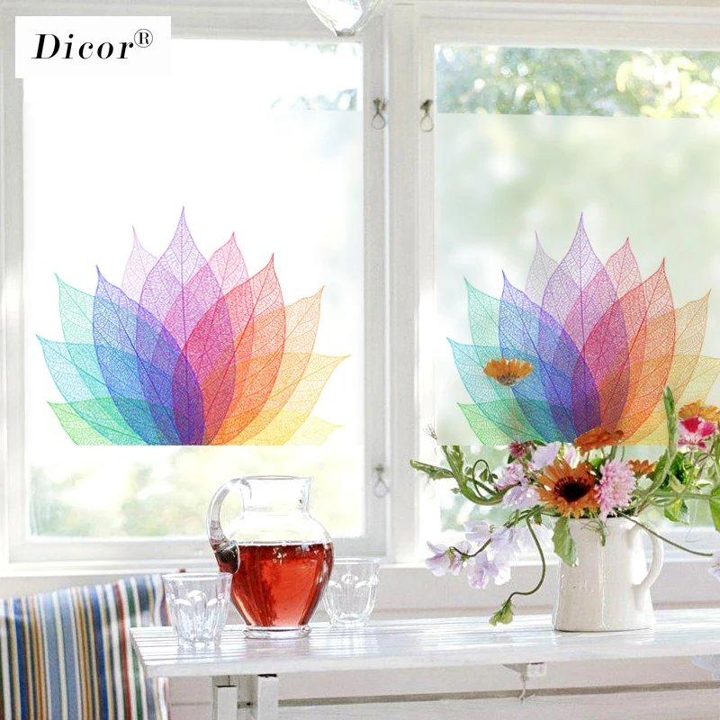 Антистатическая витражная пленка для окна матовая непрозрачная Защитная