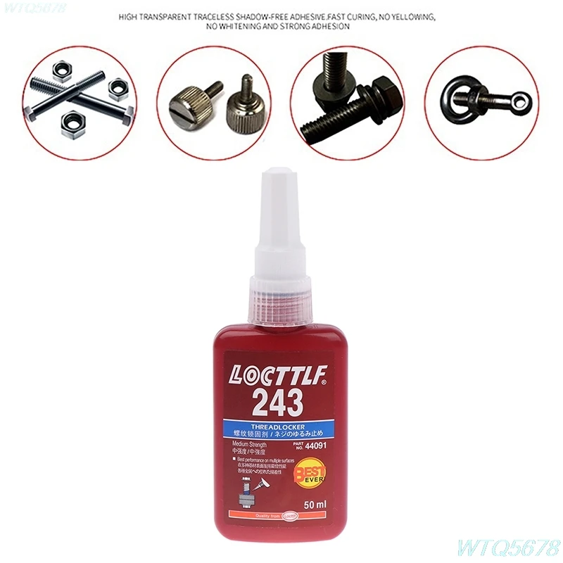 

1Pcs 243 Glue Screw Adhesive Blue Glue Anaerobic Adhesive Sealing And Leakproof Thread Locker