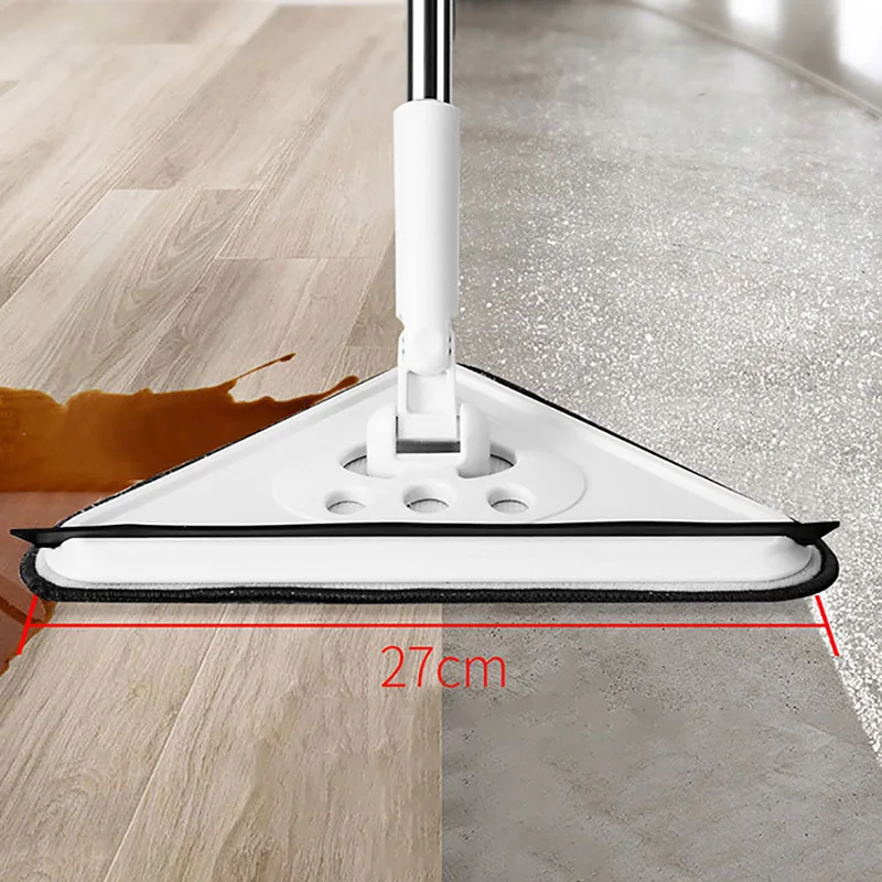

Triangle Mop for Washing Glass Ceiling Dust Cleaning Squeegee Kitchen Wall Flat Floors Windows Telescopic Wiper Brush Household