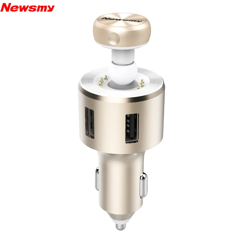 

Newsmy C59 Car MP3 Bluetooth Player Cigarette Lighter 2 USB Ports FM Radio Phone Talking Function With A Earphone