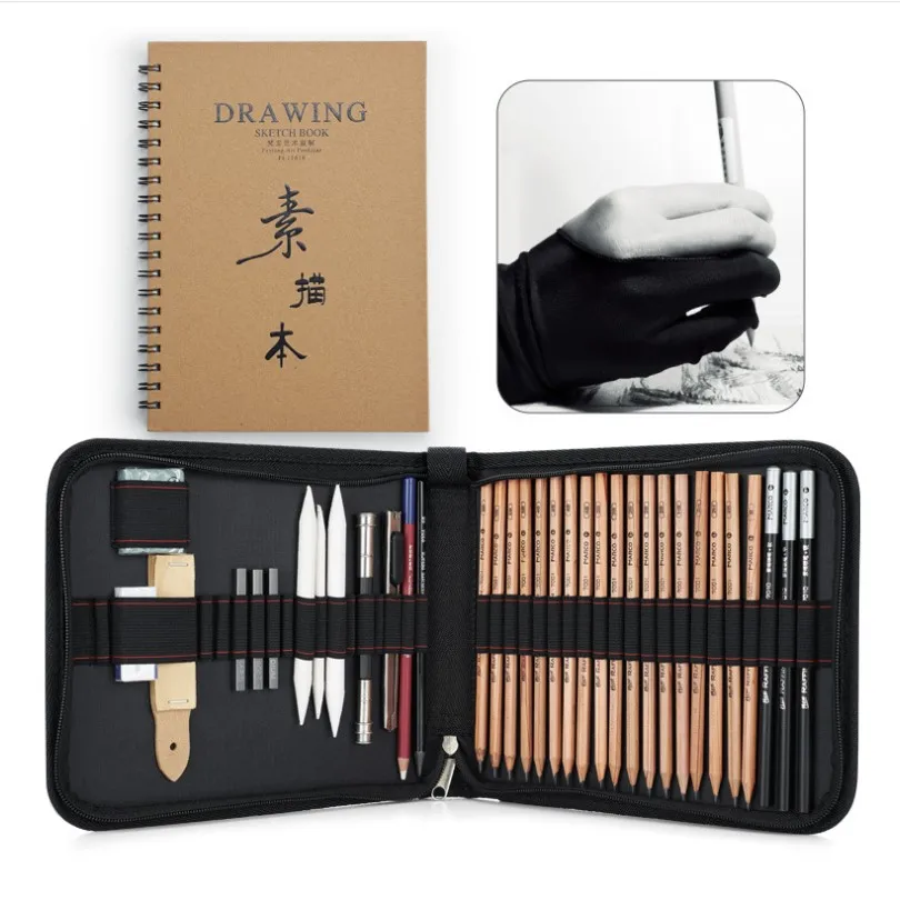 35 шт. карандашный эскизная ручка набор карандашей художника карандаши для