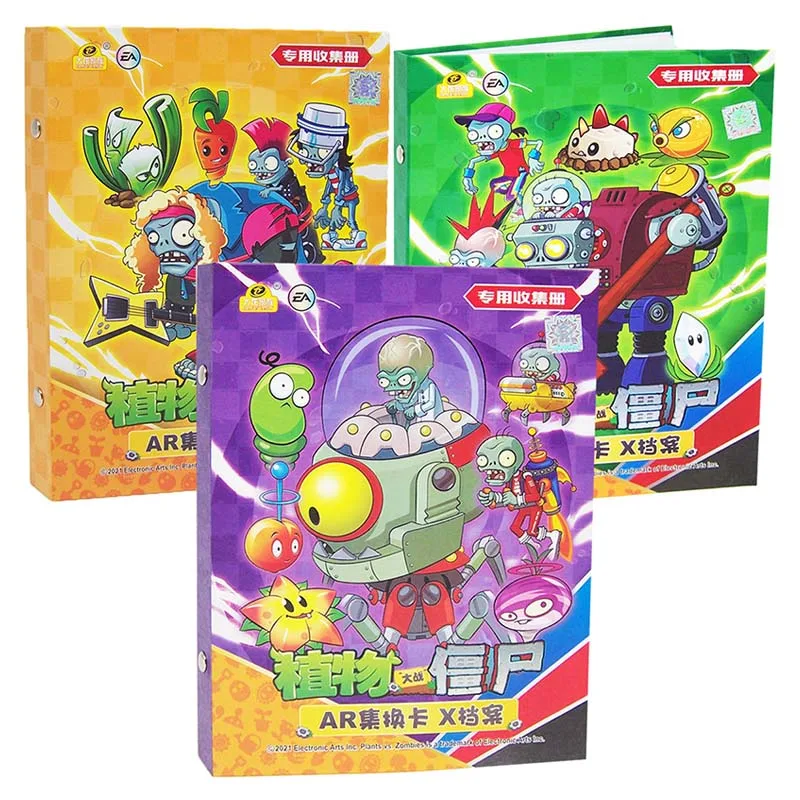 

80/160PCS Album Zombie 2 Card Holder Book Letters Paper Game Pea Peashooter SunFlower Chomper Collection Kid's Gift Playing Toy
