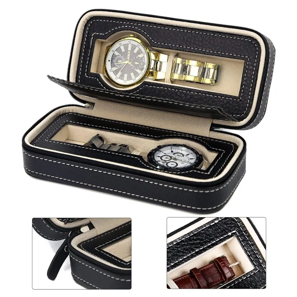 

Pu Leather Watch Box Watch Dislpay Box Exquisite Durable Watch Storage Box Men Women Watch Organizer Case