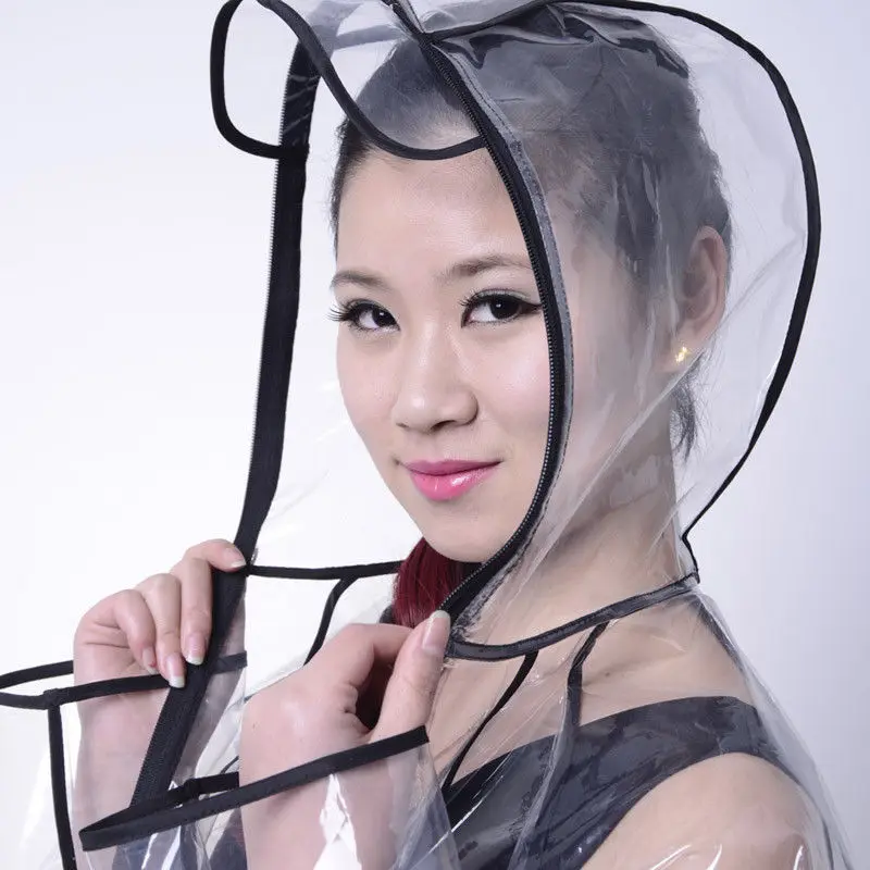 Куртка-дождевик для подиума Черная Женская длинная однотонная женская