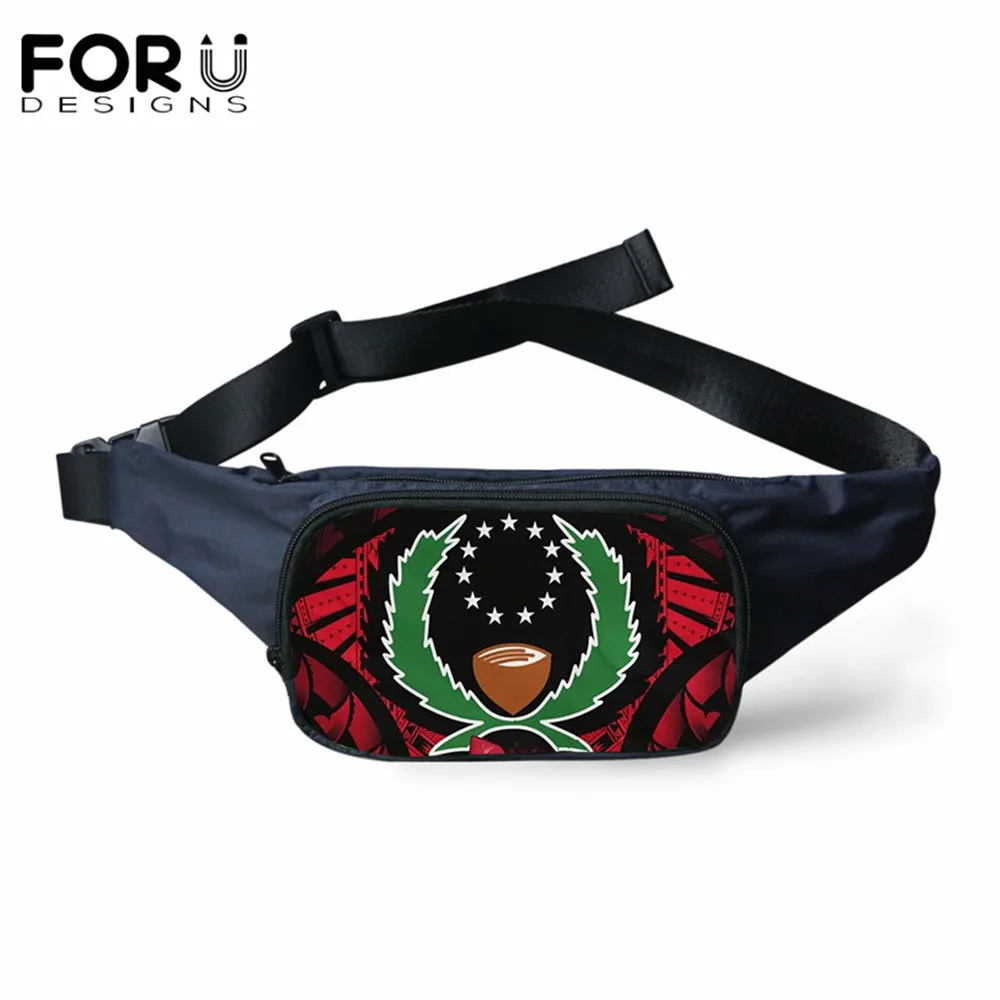 

FORUDESIGNS Hibiscus Pohnpei Polynesian Pattern New Trend Fanny Pack Women Waist Bag Pack Fashion Shoulder Belt Bag Travel Bags