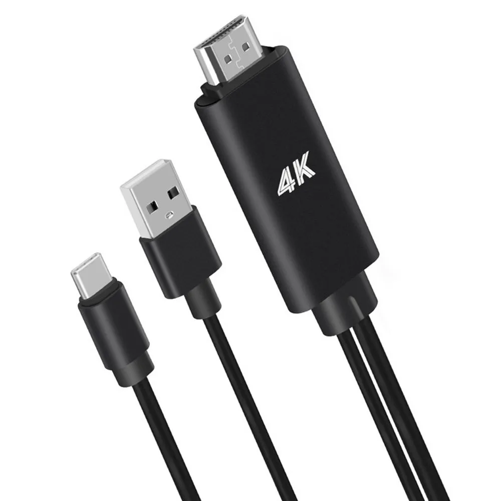 Кабель-адаптер Ouhaobin с Type-C на HDMI USB HDTV AV для Samsung Galaxy S9/S8 Plus Macbook | Электроника
