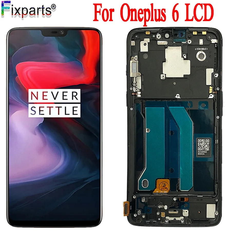 TFT ЖК дисплей для Oneplus 6 кодирующий преобразователь сенсорного экрана в сборе
