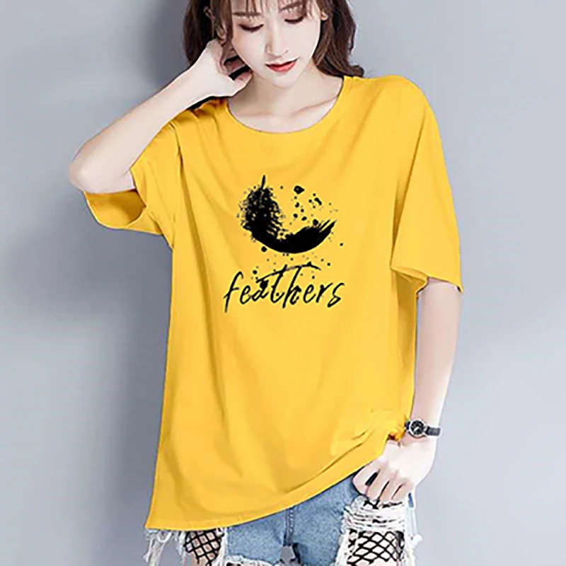 

hot sale Short-sleeved t-shirt early spring women's 2021 new fashion loose casual top half-sleeved t-shirt ins fashion ladies