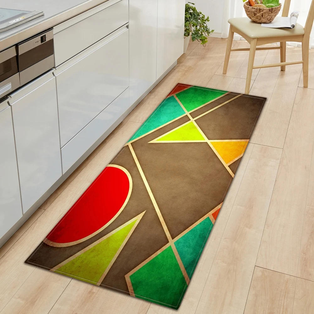 Прямоугольный кухонный коврик антибактериальный нескользящий для входной двери