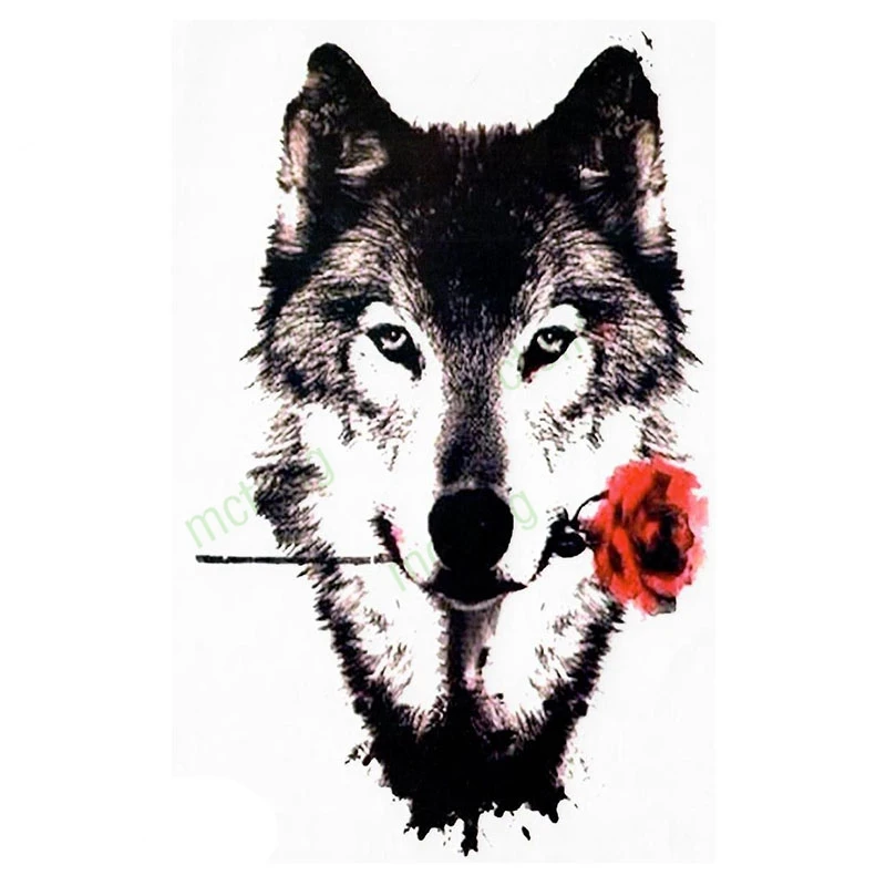 Водостойкая Временная наклейка для татуировок Череп кость пистолет крышка с