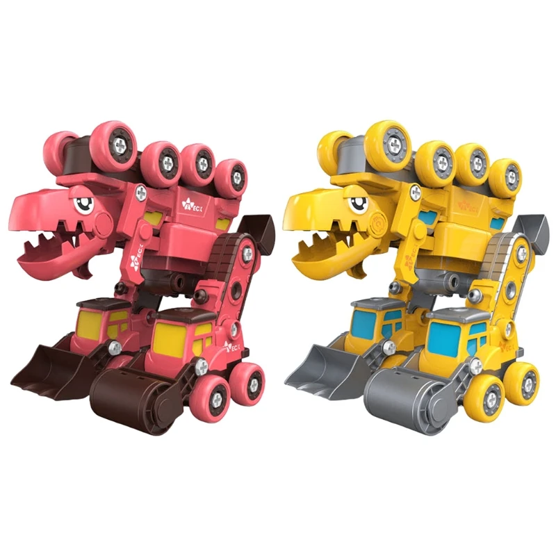 

Children Deformed Autobot DIY Disassembly Toy Assembling Car Educational Screw Building Block Toy for Kids Boys Vehicle