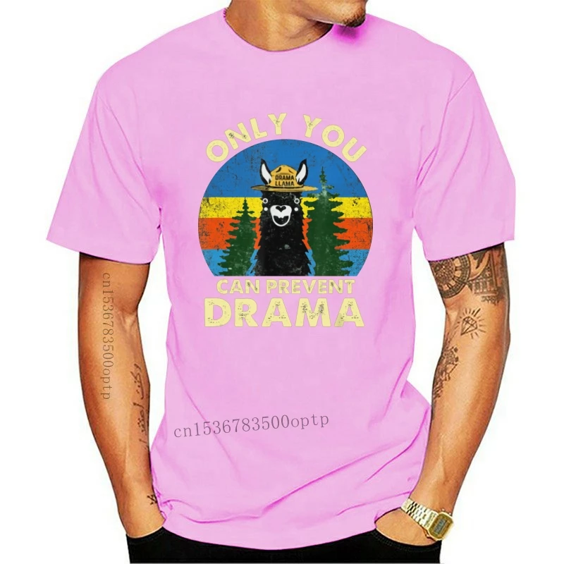 Винтажная лама Кемпинг только вы можете предотвратить драму черная футболка M-Xxxl