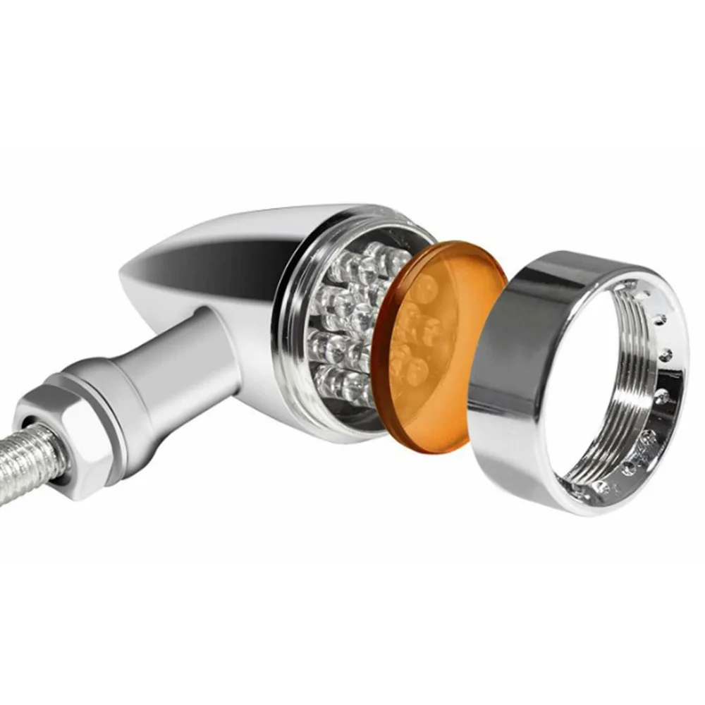 

2PCS Turn Signals Lights Amber Motorcycle LED Brake Running Tail 12V Useful