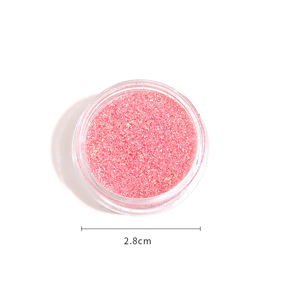1 Bottle Nail Powder Nail Glitter Powder Sparkly Pink Gold Silver Champagne Colorful Metal Effect Nail Glitter Dust Decoration
