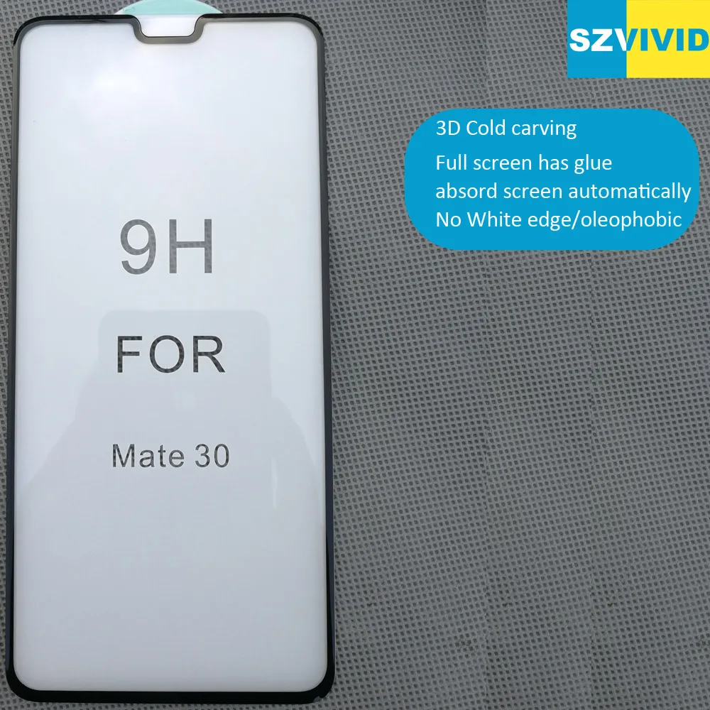 3D изогнутое закаленное стекло для Huawei Mate 30 защитный олеофобный клей на весь