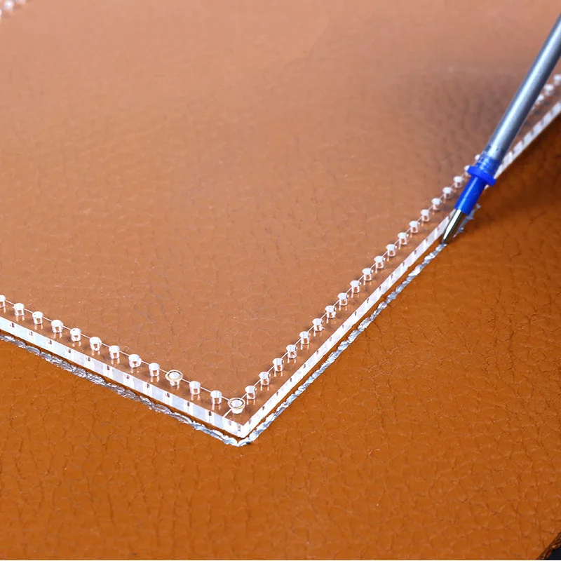 

Handmade leather goods picture universal short clip template classic short wealth cloth diy wallet version template