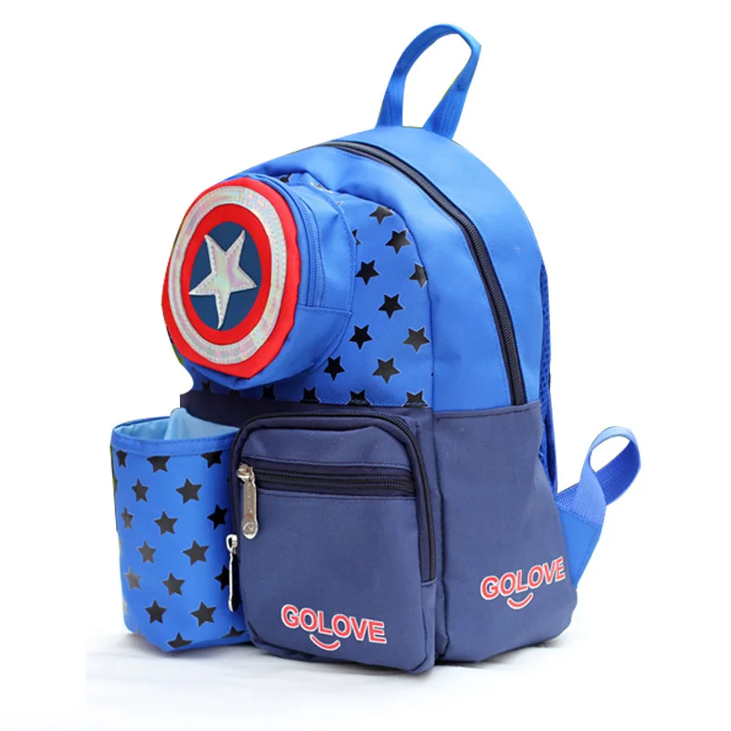 Детский рюкзак Captain America Shield школьный через плечо для ноутбука путешествий