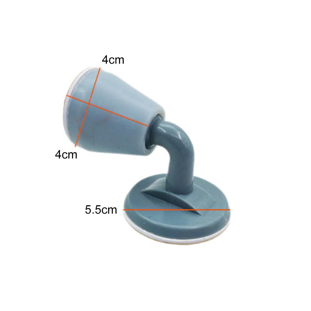 

Mute Non-punch Silicone Door Stopper Touch Toilet Wall Absorption Door Plug Anti-bump Door Holder Gear Gate Resistance