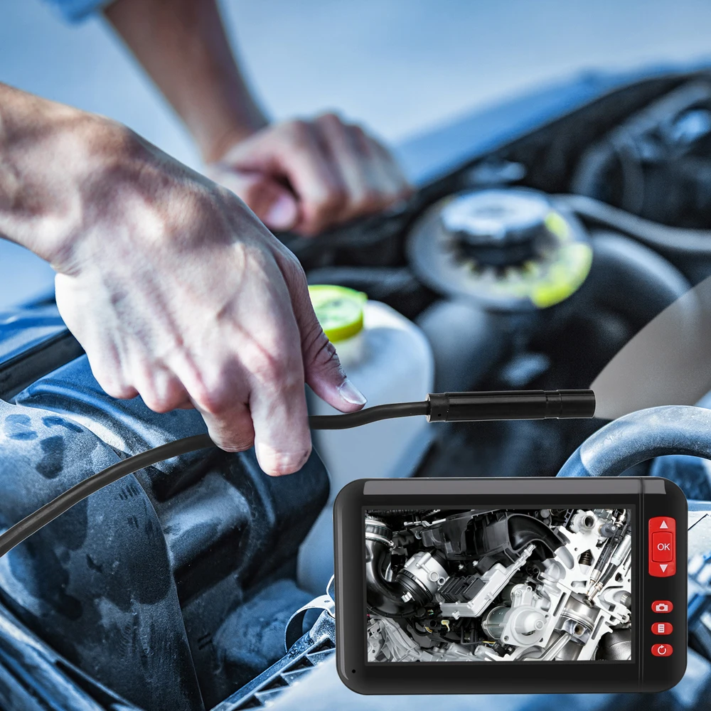 Промышленный домашний эндоскоп F200 4 3 дюйма высокое разрешение водонепроницаемый