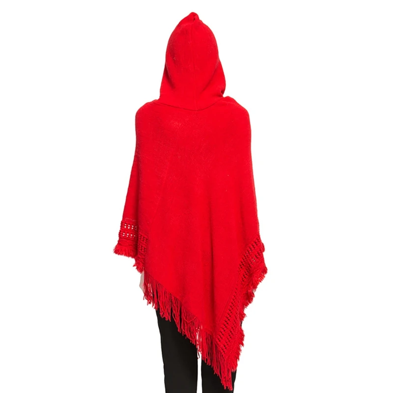 

Women Fashion Scarves Warm Wool Large Size Cape Shawl Imitation Cashmere Soft Knit Pullover Wrap